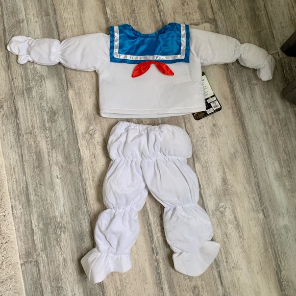 🌹SOLD🌹2pc 2T 24M Stay Puft Marshmallow Costume - Picture 2 of 6